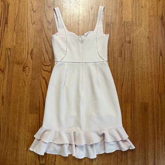 Jonathan Simkhai wool seersucker bustier dress in blush size 4 - Picture 8 of 16